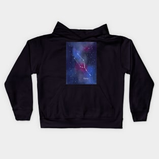 Taurus Star Constellation with Galaxy Kids Hoodie